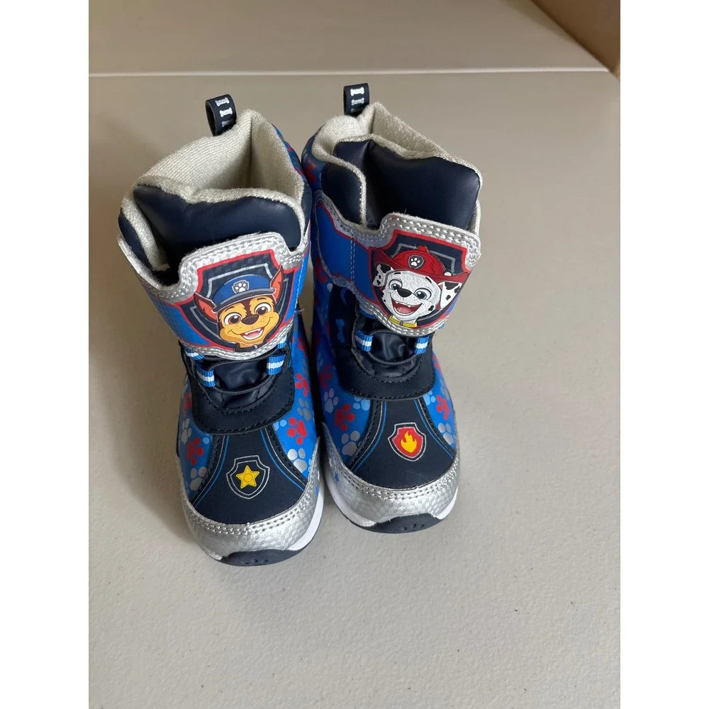 Paw Patrol‎ Nickelodion Kids Boys Size 9 Chase Marshall Winter Shoes Snow Boots
